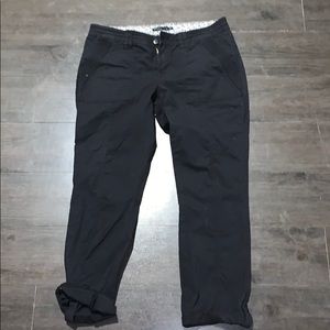 Prana Skinny Cropped Black Cargo Pants EUC